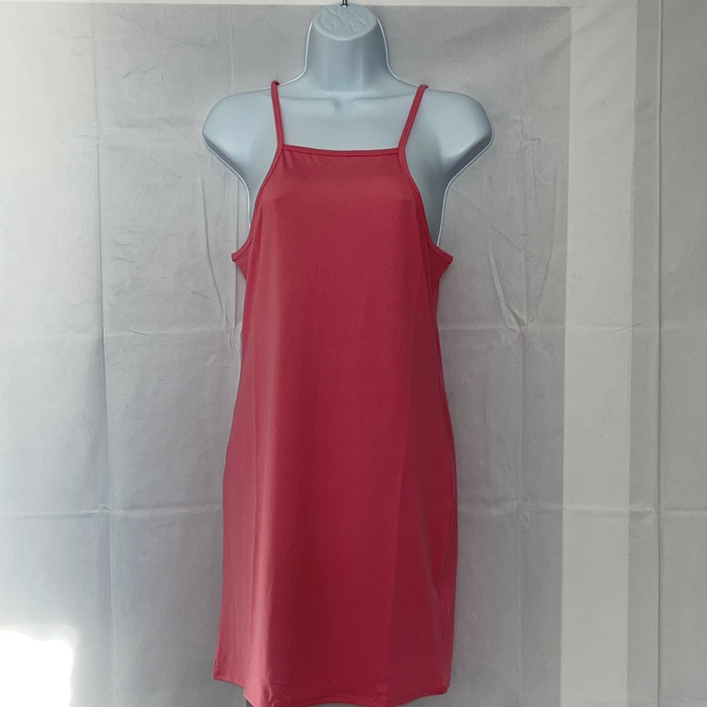 Threadbare square neck cami mini dress in pink - Size 6